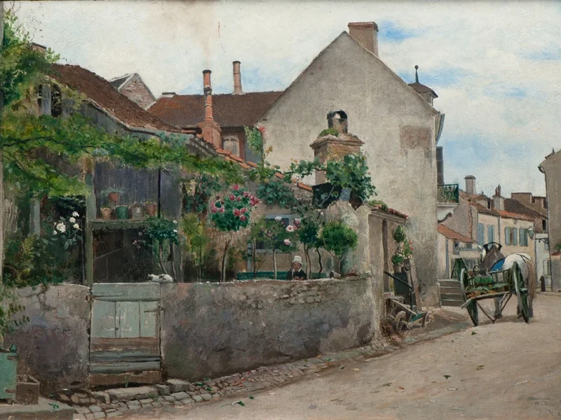 1847-Hjalmar Sandberg - Scena di Vichy